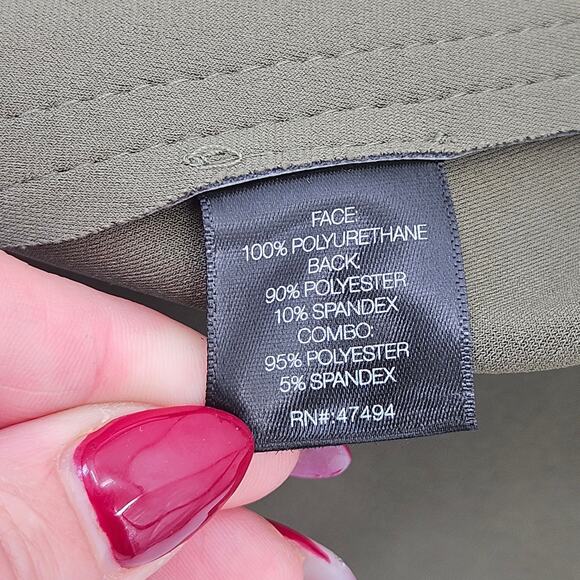 Norma Kamali Olive Green Off-Shoulder Mini Dress - Picture 10 of 12